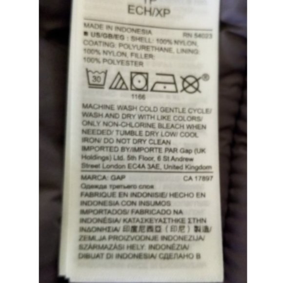 GAP Women’s Puffer Jacket XS Gray Quilted 1/2 Zip PrimaLoft Lightweight - Picture 10 of 11